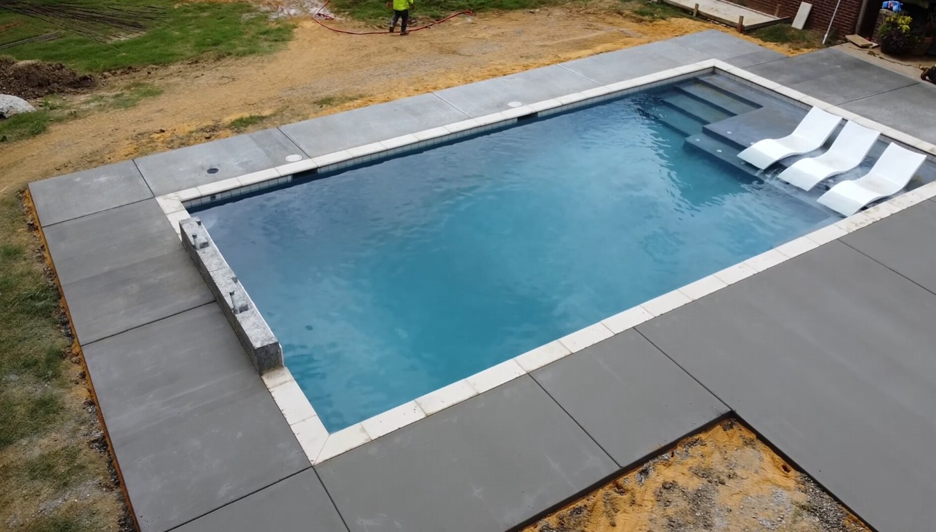 Concrete Pool Decks by professional concrete contractors in Knightdale, NC